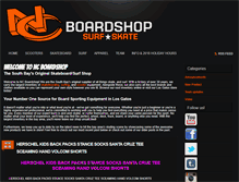 Tablet Screenshot of ncboardshop.com